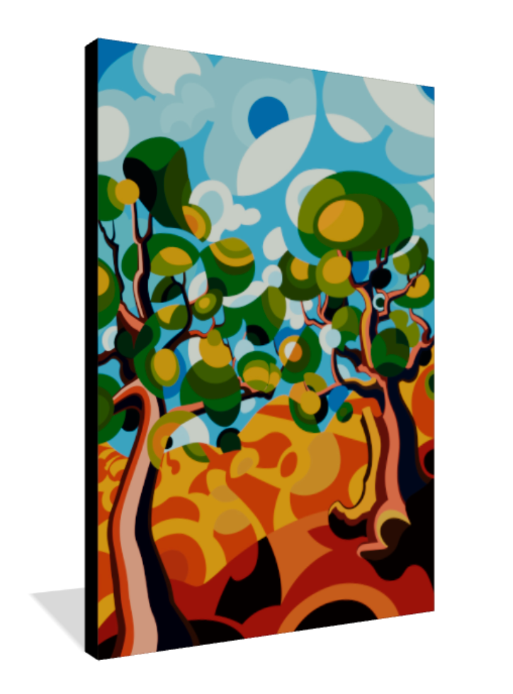 Gold Trees - Giclée Canvas Print