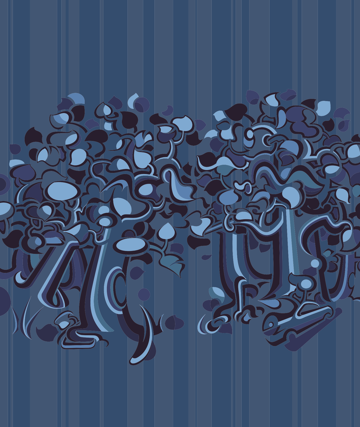 Dark Trees - Vector Print