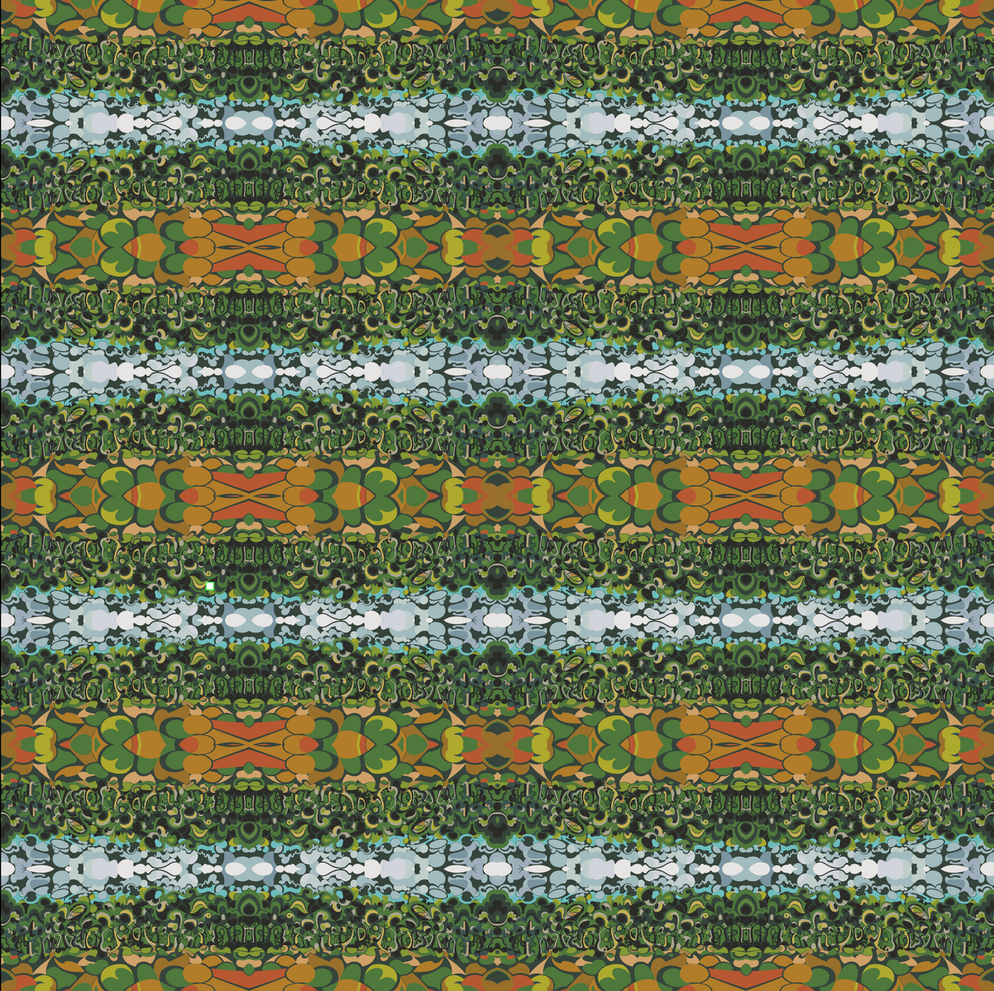 Green Tree Stripe - Wallpaper (Repeating Pattern)