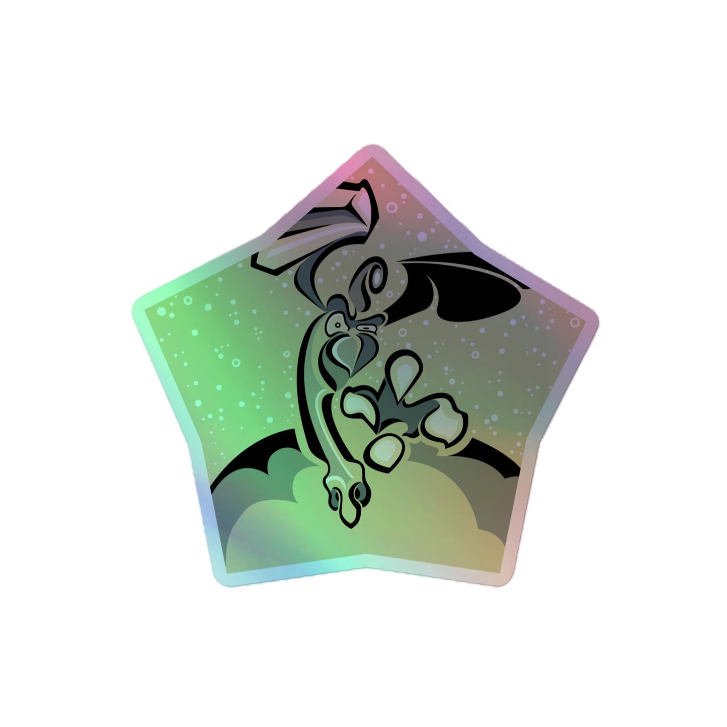 Bird Attack - Holographic Vinyl Stickers