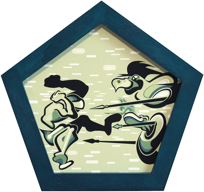 Monkey Attack: Framed limited edition print
