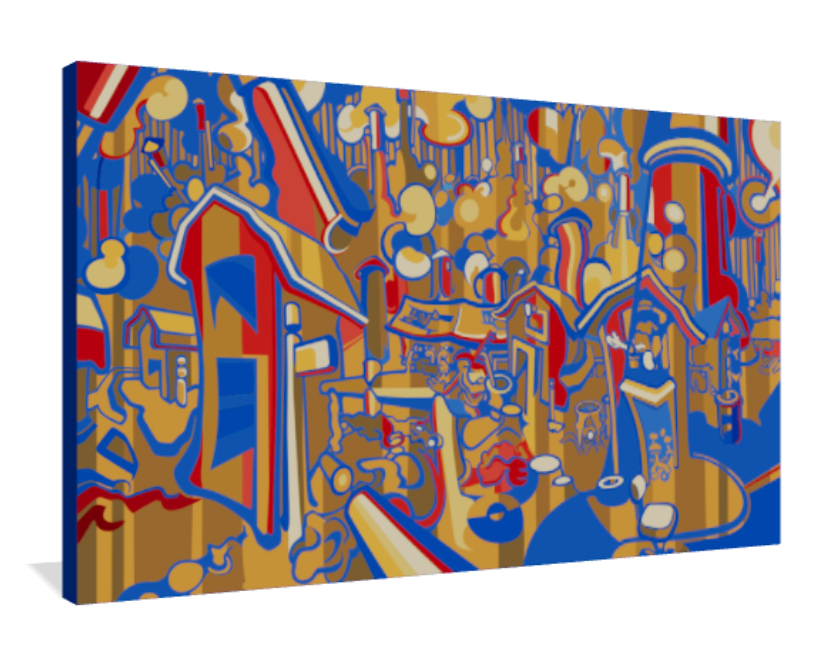 Rocket Barns - Giclée Canvas Print