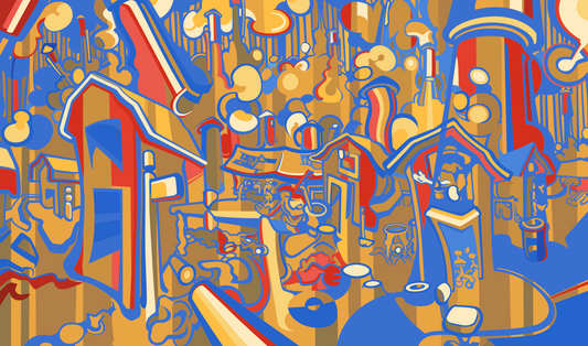 Rocket Barns - Giclée Canvas Print