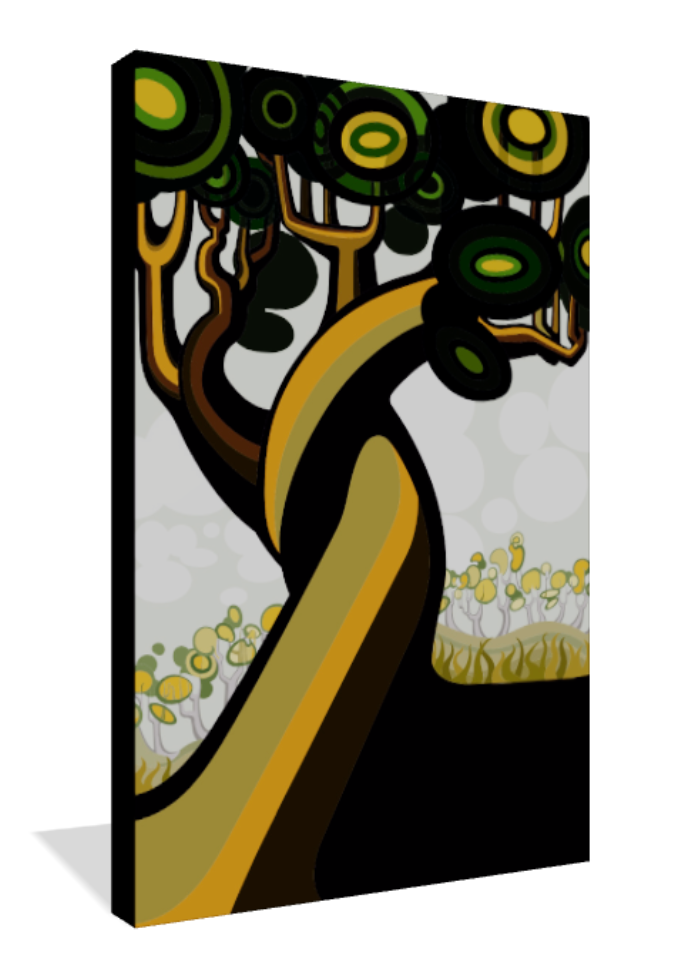 Twist Tree - Giclée Canvas Print