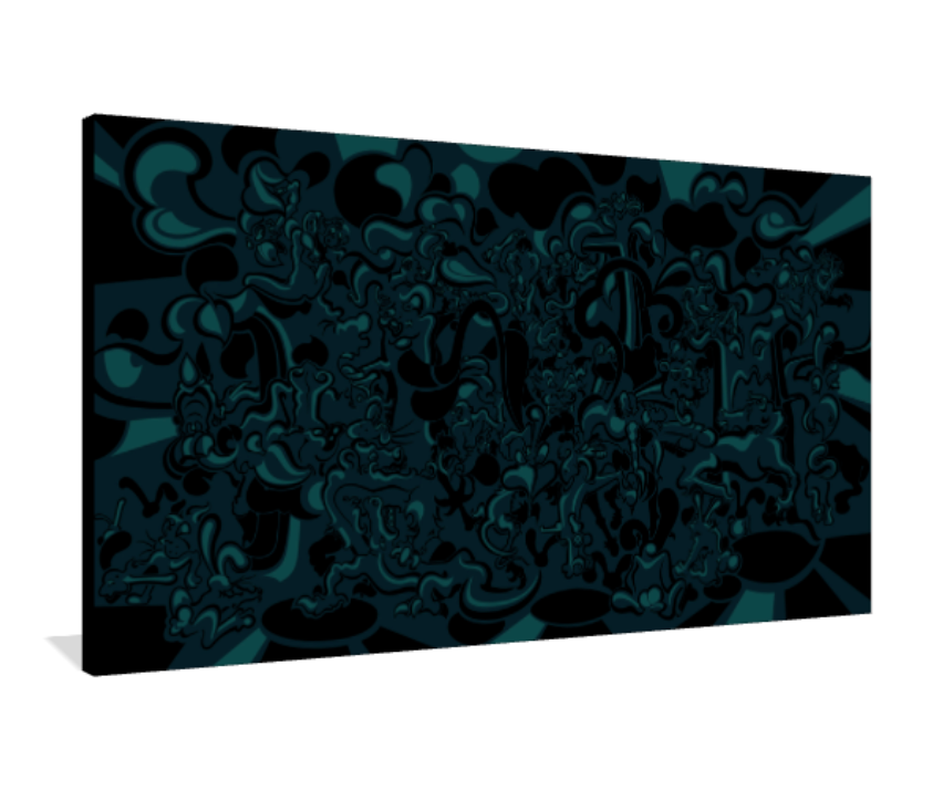 Hungry Jungle (Dark) - Vector Print