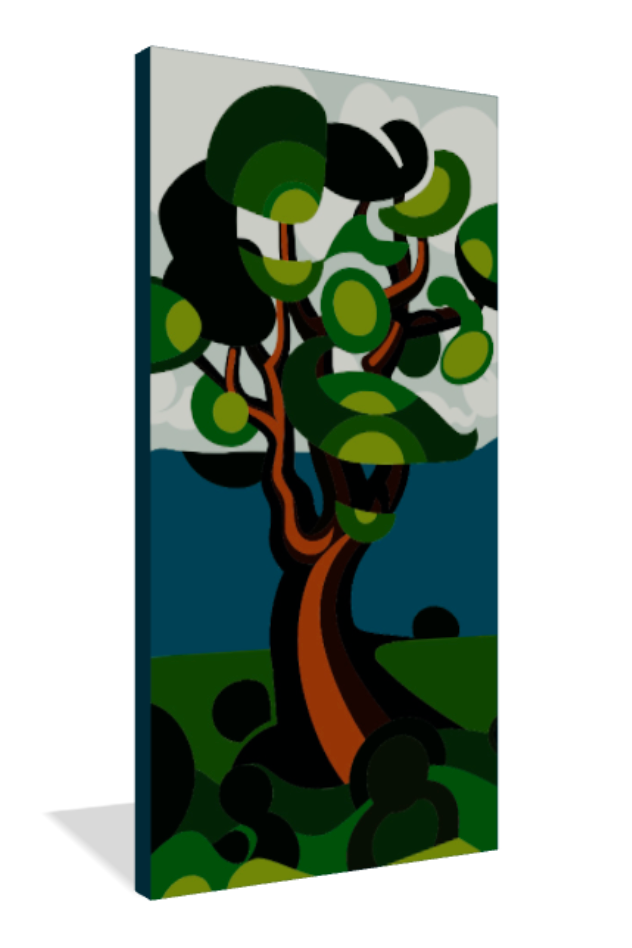 Tree by the Sea - Vector Print