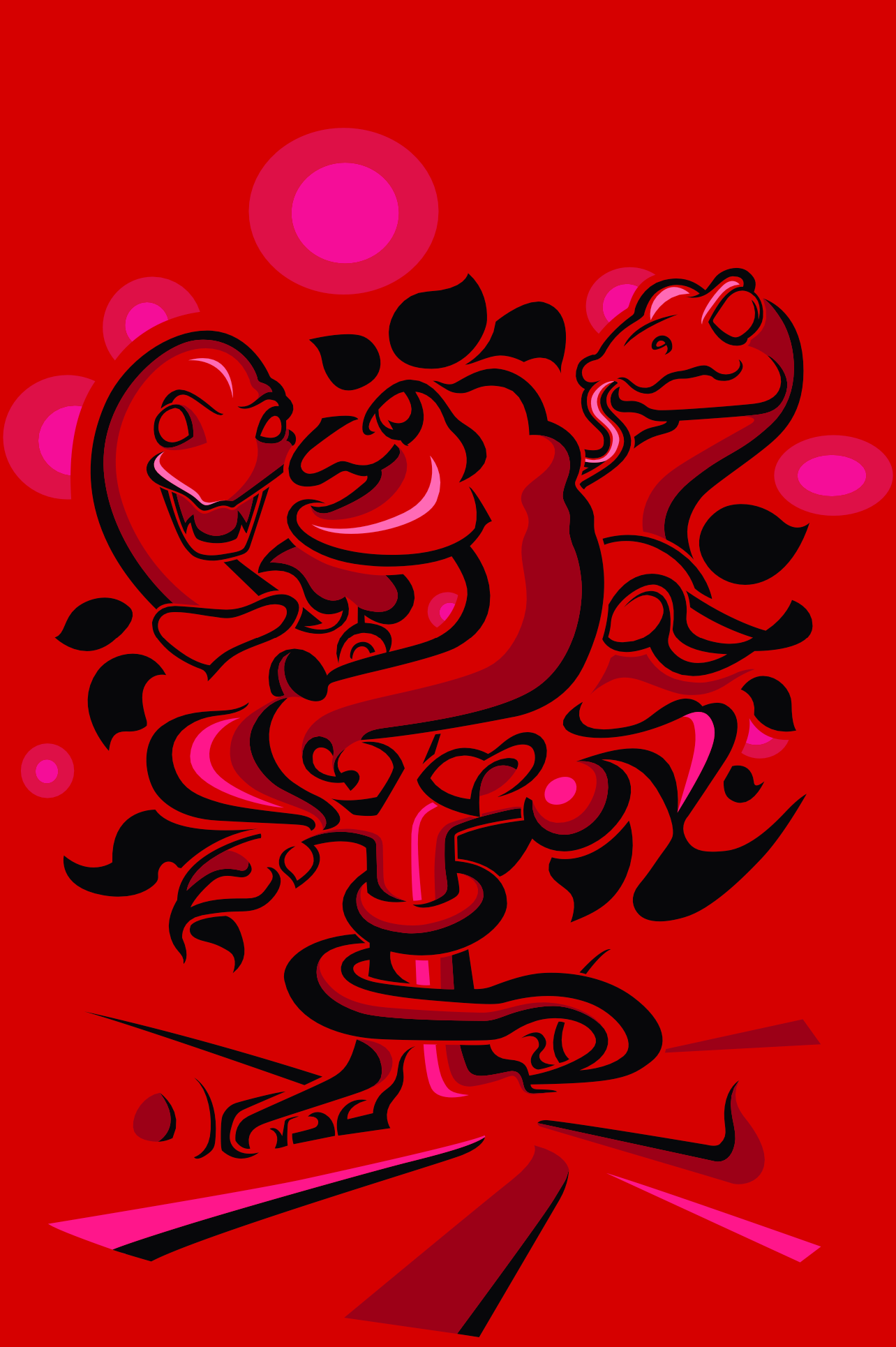 Snake Tree - Vector Print