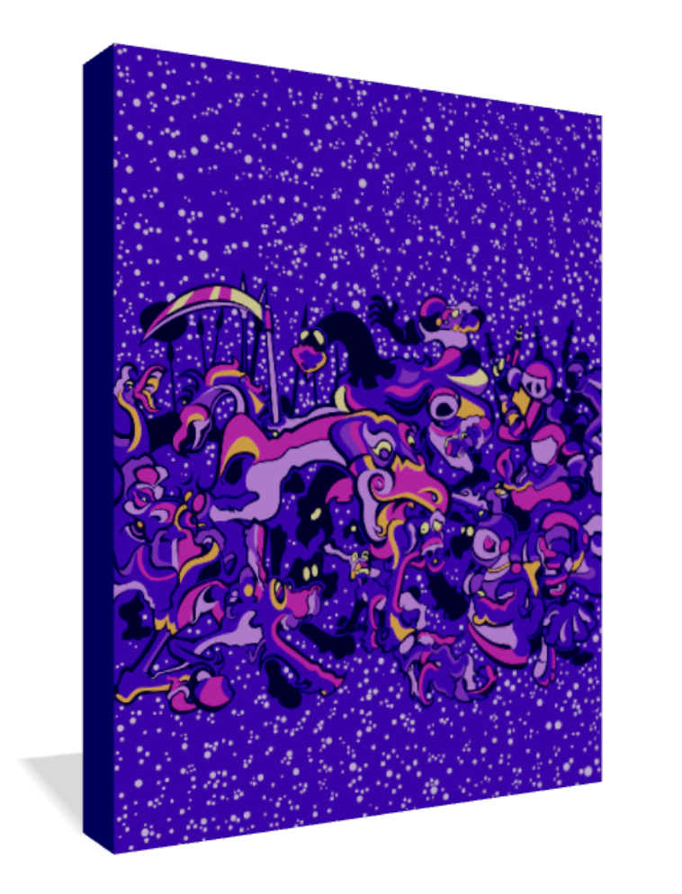 War (Lilac) - Vector Print