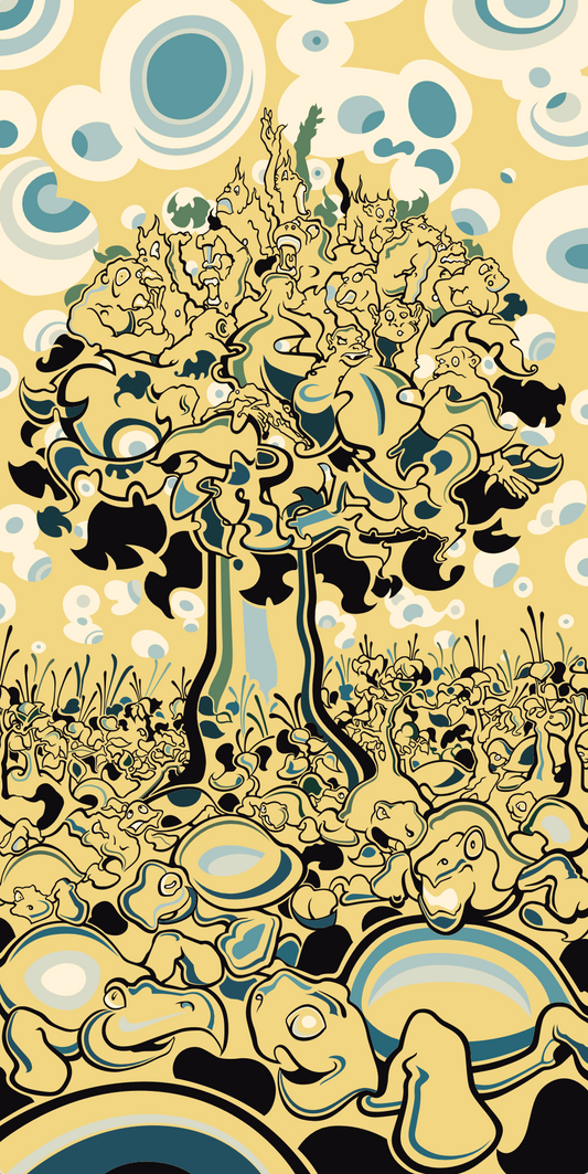 Monkey Tree - Vector Print