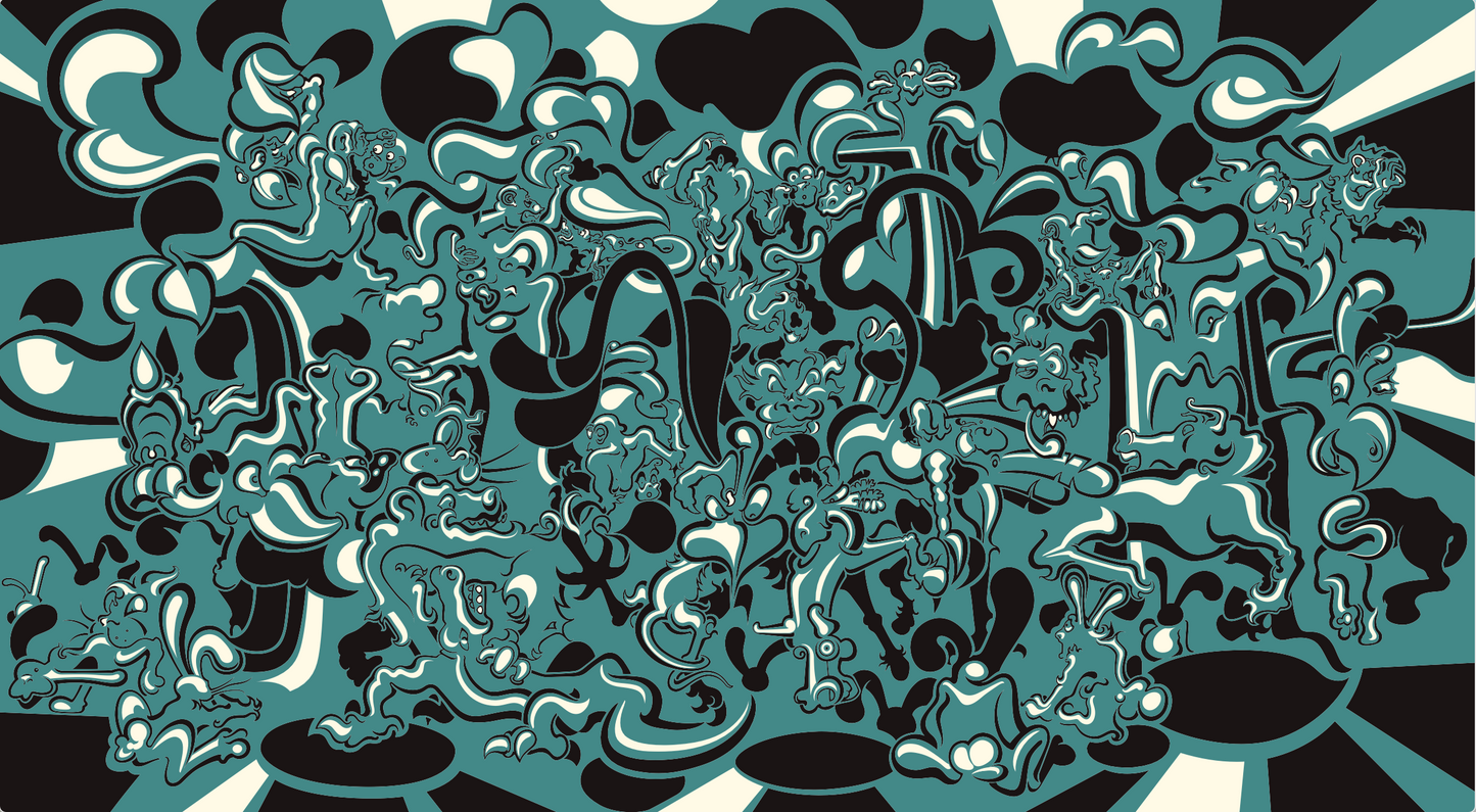 Hungry Jungle - Vector Print