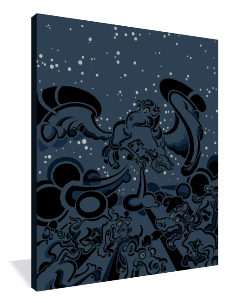 Dog Bird - Vector Print