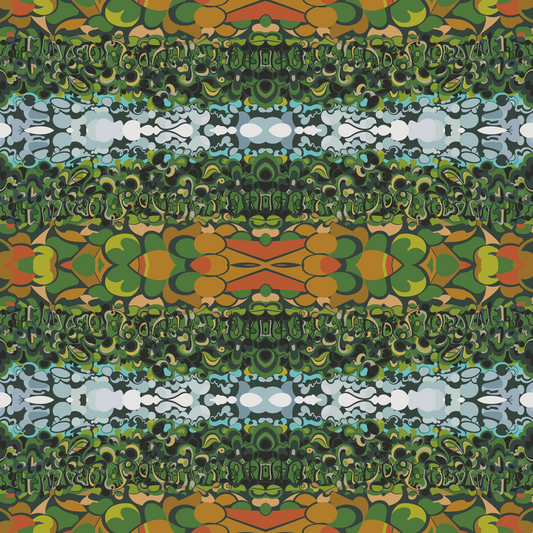 Green Tree Stripe - Wallpaper (Repeating Pattern)