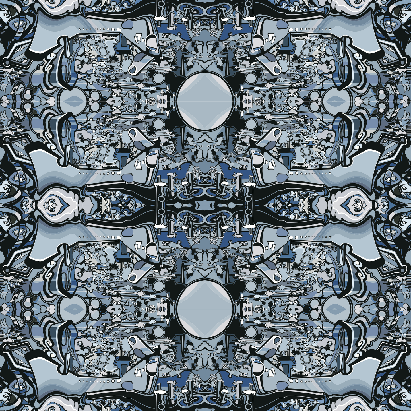Grey Yamato - Wallpaper (Repeating Pattern)