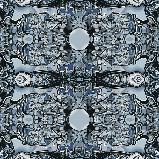 Grey Yamato - Wallpaper (Repeating Pattern)