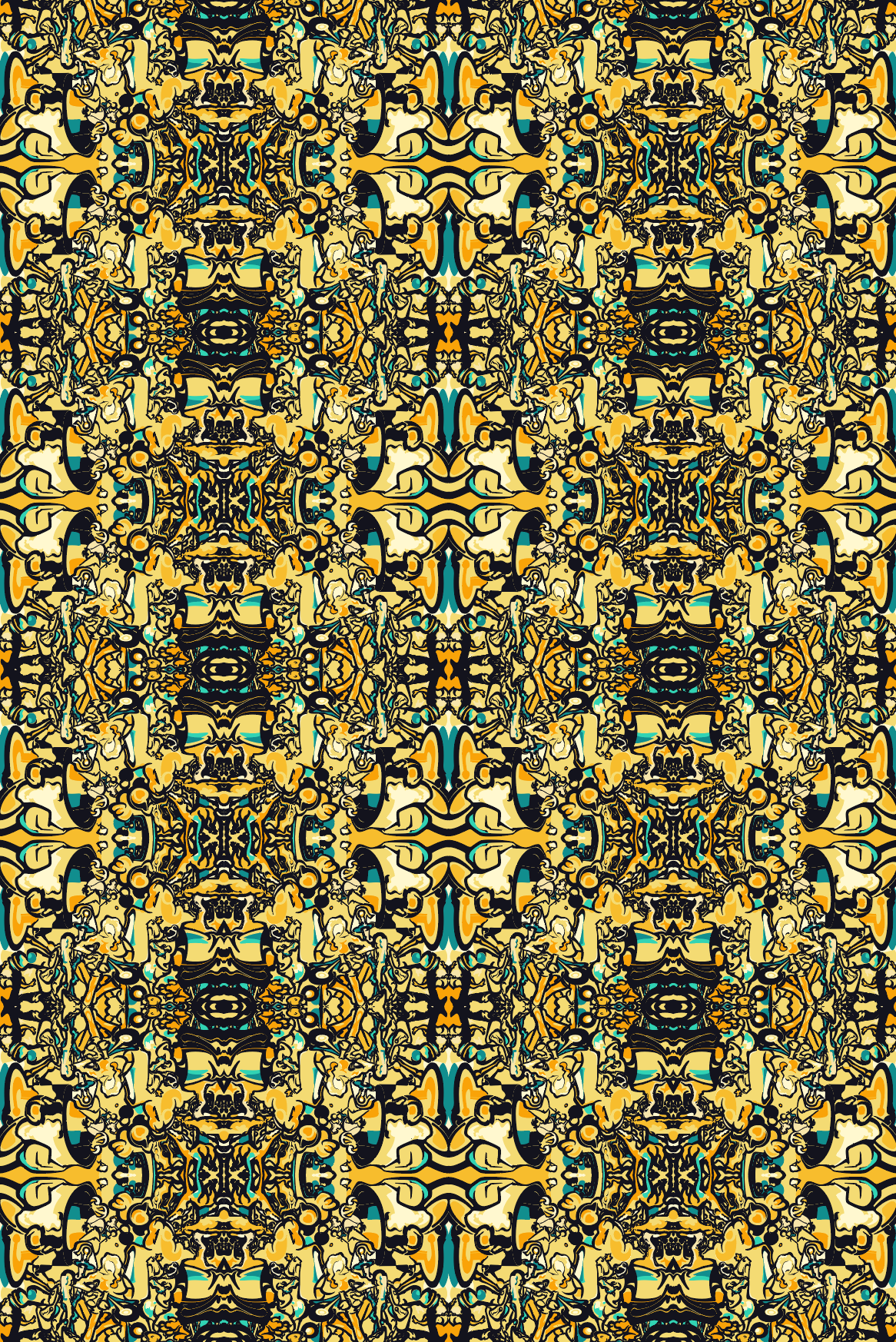 Yellow Dream - (Repeating Pattern)