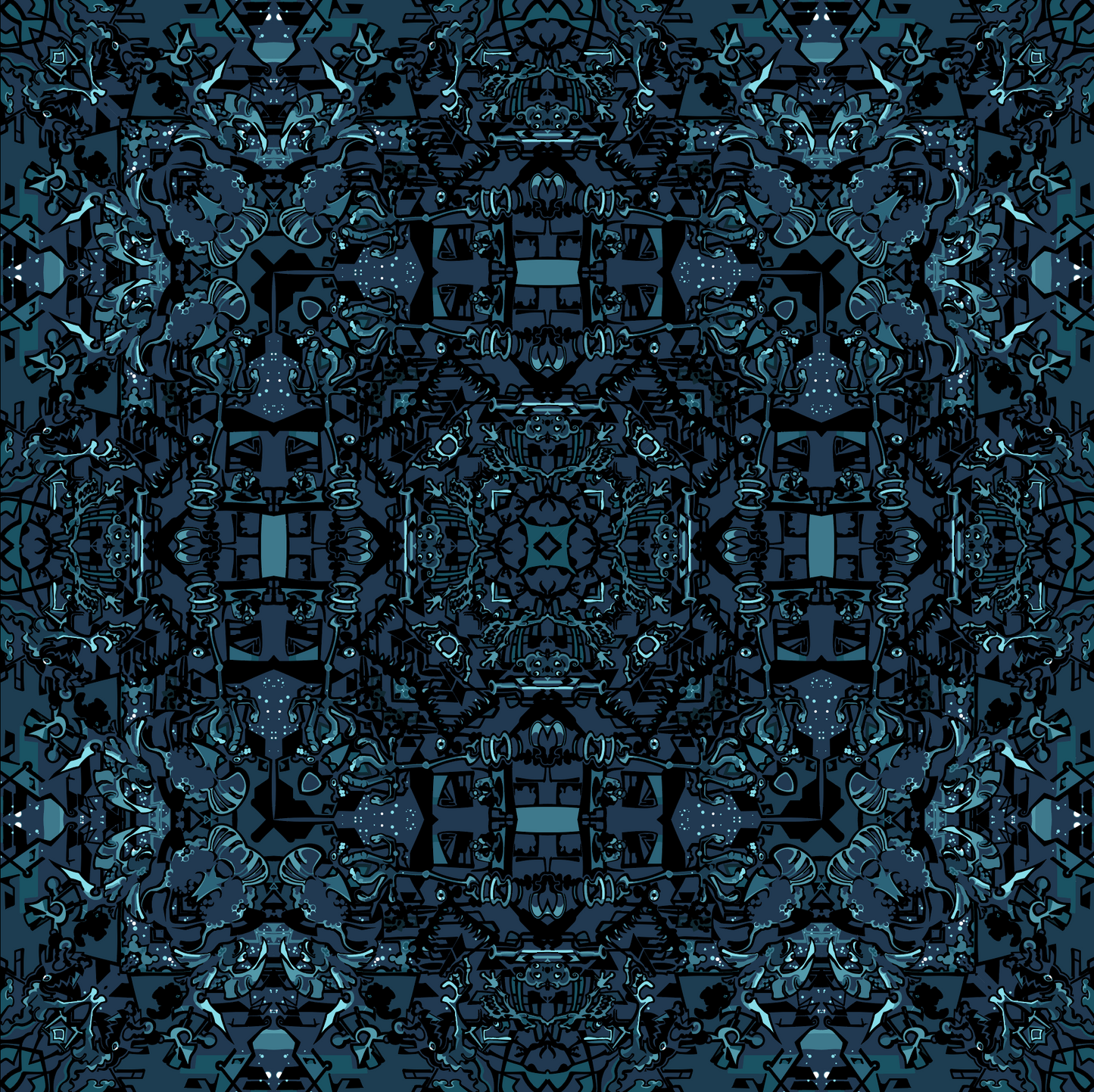 Black Fish - Wallpaper (Repeating Pattern)