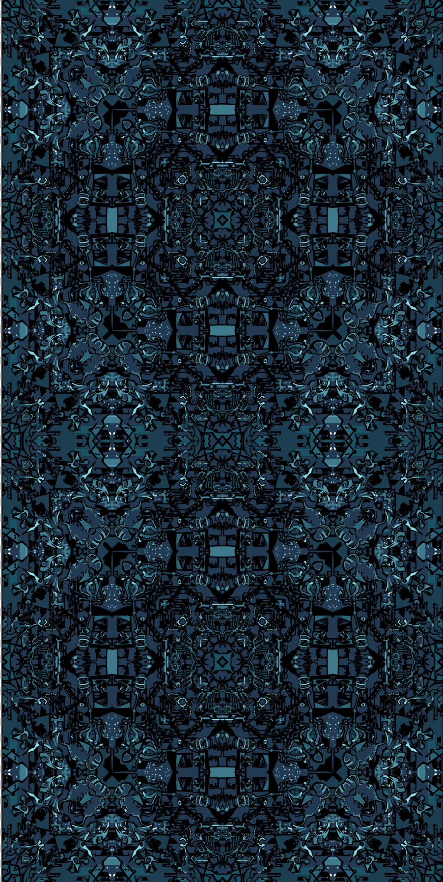 Black Fish - Wallpaper (Repeating Pattern)
