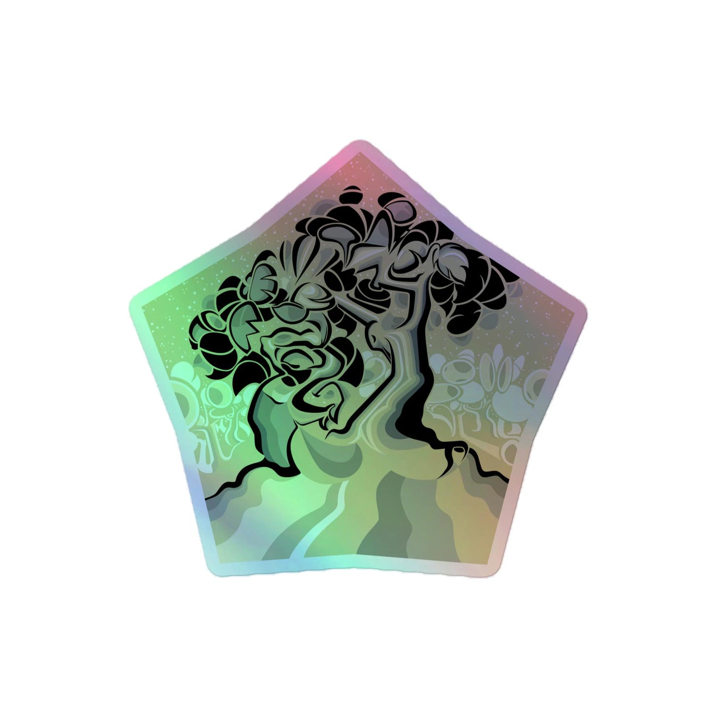Two Trees - Holographicn Vinyl Stickers