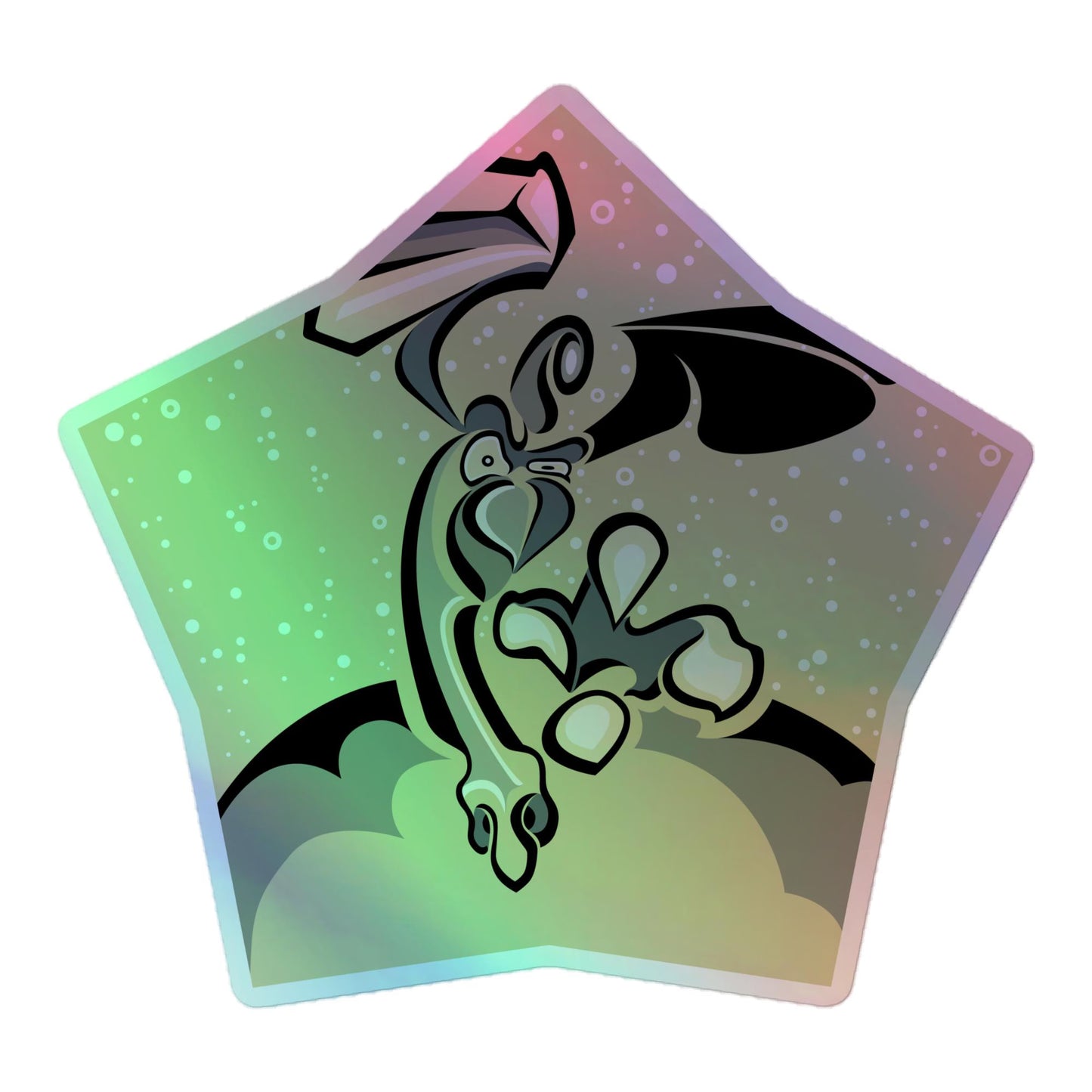 Bird Attack - Holographic Vinyl Stickers