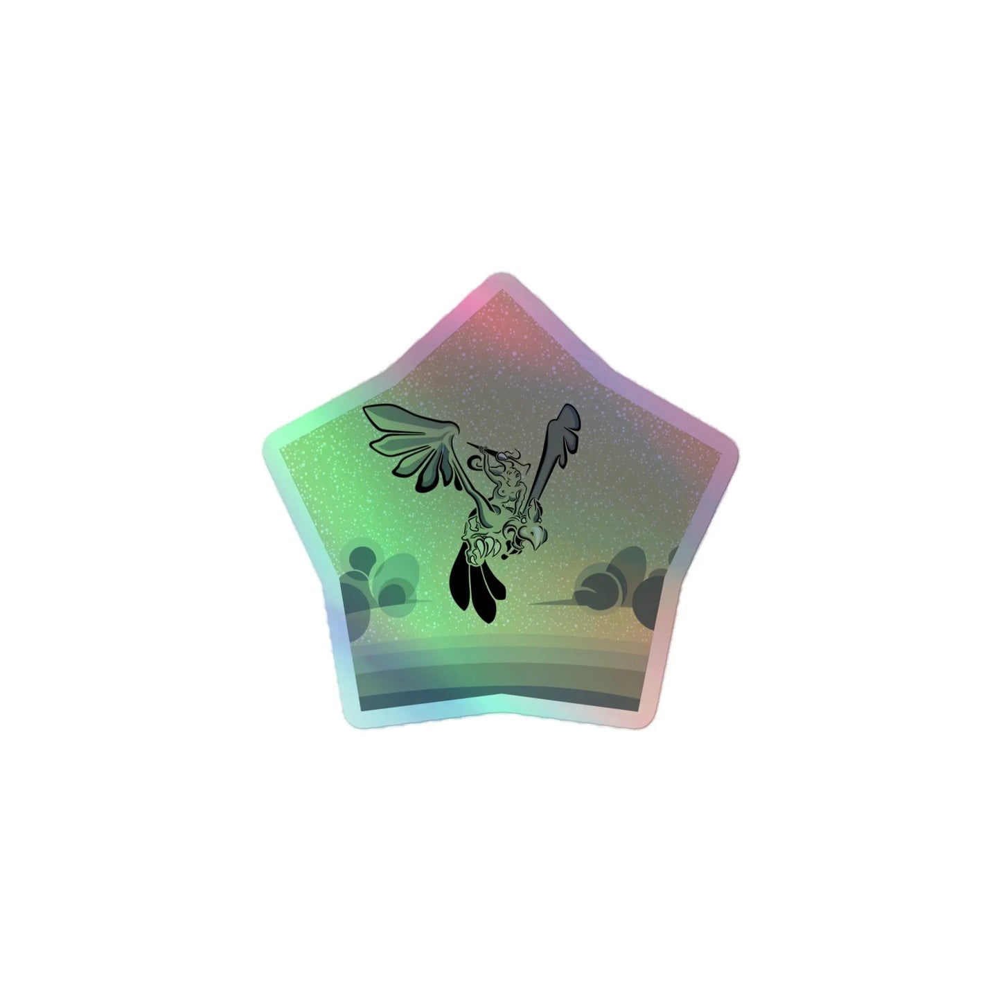 Bird on a Bird - Holographic Vinyl Stickers