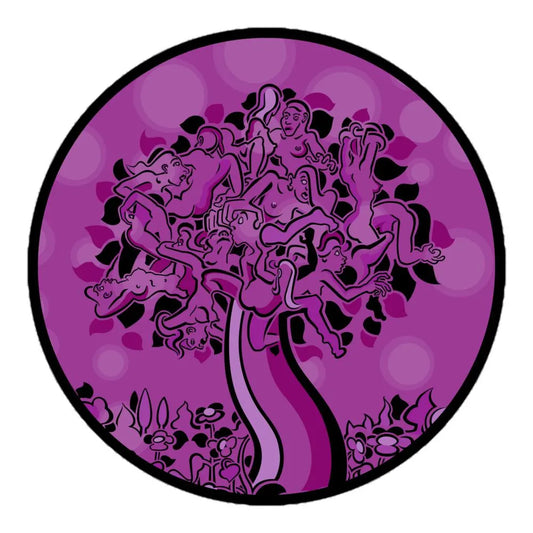 Lady Tree (Fuchsia) - Bubble-Free Vinyl Stickers
