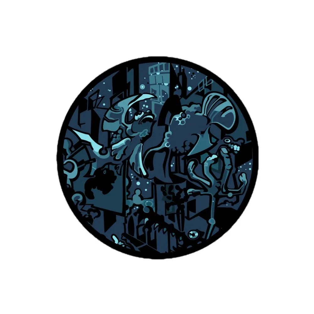 Black Fish (Fish View) - Bubble-Free Vinyl Stickers