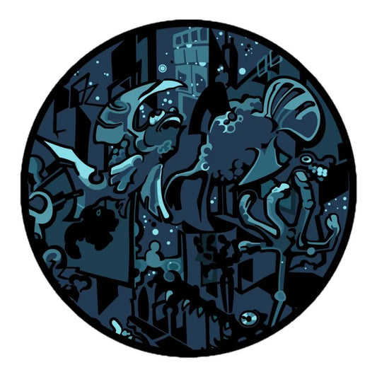 Black Fish (Fish View) - Bubble-Free Vinyl Stickers