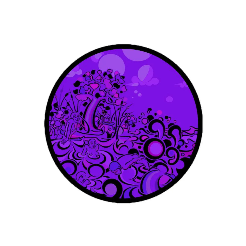 Mermaids (Violet) - Bubble-Free Vinyl Stickers