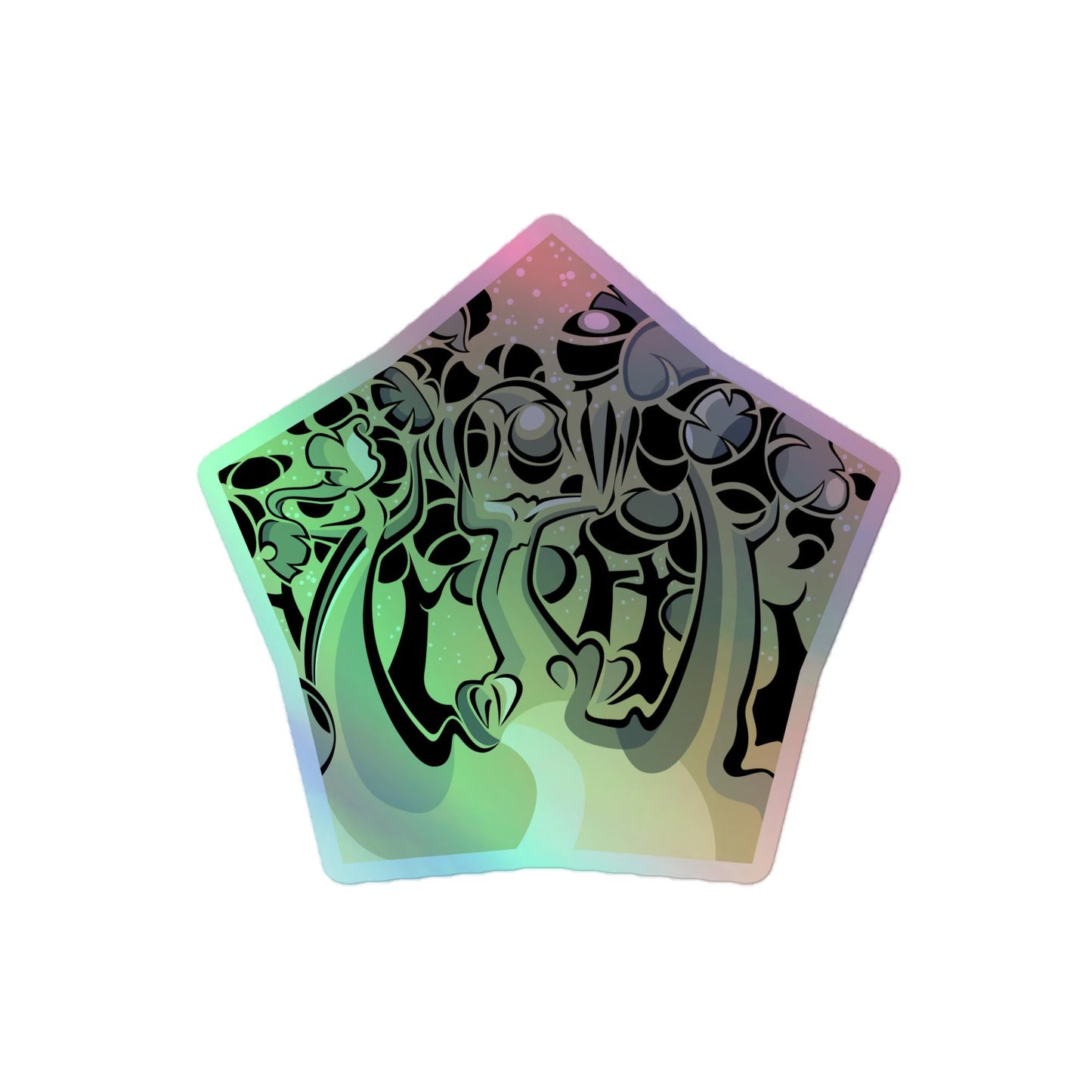 Angry Tree - Holographic Vinyl Stickers