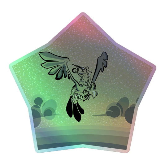 Bird on a Bird - Holographic Vinyl Stickers