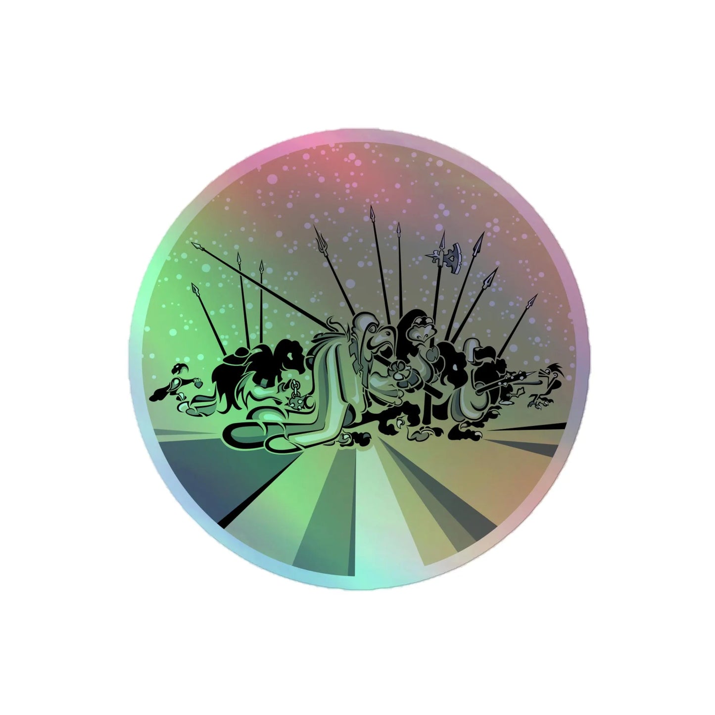 Bird March - Holographic Vinyl Stickers