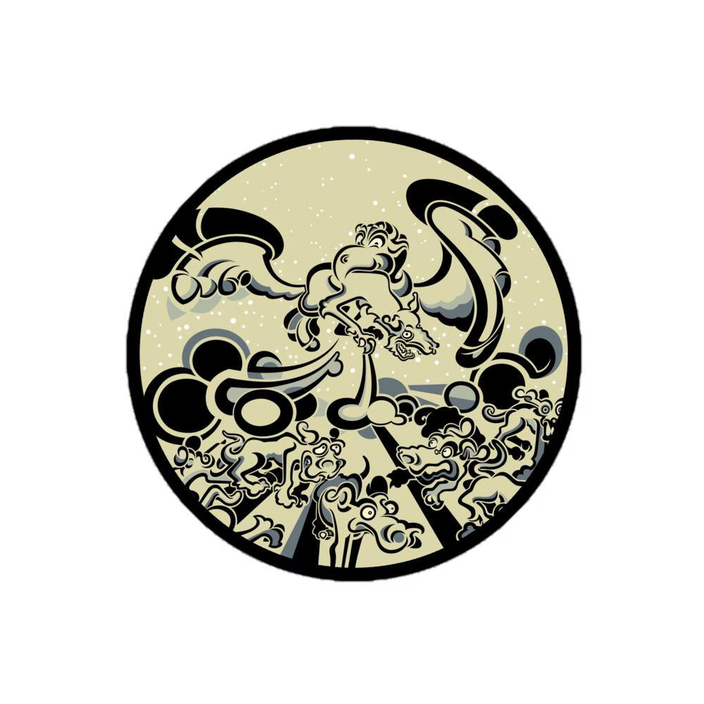 Dog Bird - Bubble-Free Vinyl Stickers