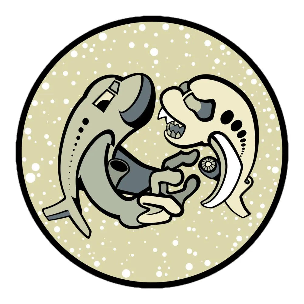 Angry Planes - Bubble-Free Vinyl Stickers