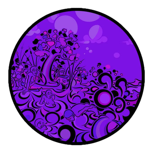 Mermaids (Violet) - Bubble-Free Vinyl Stickers