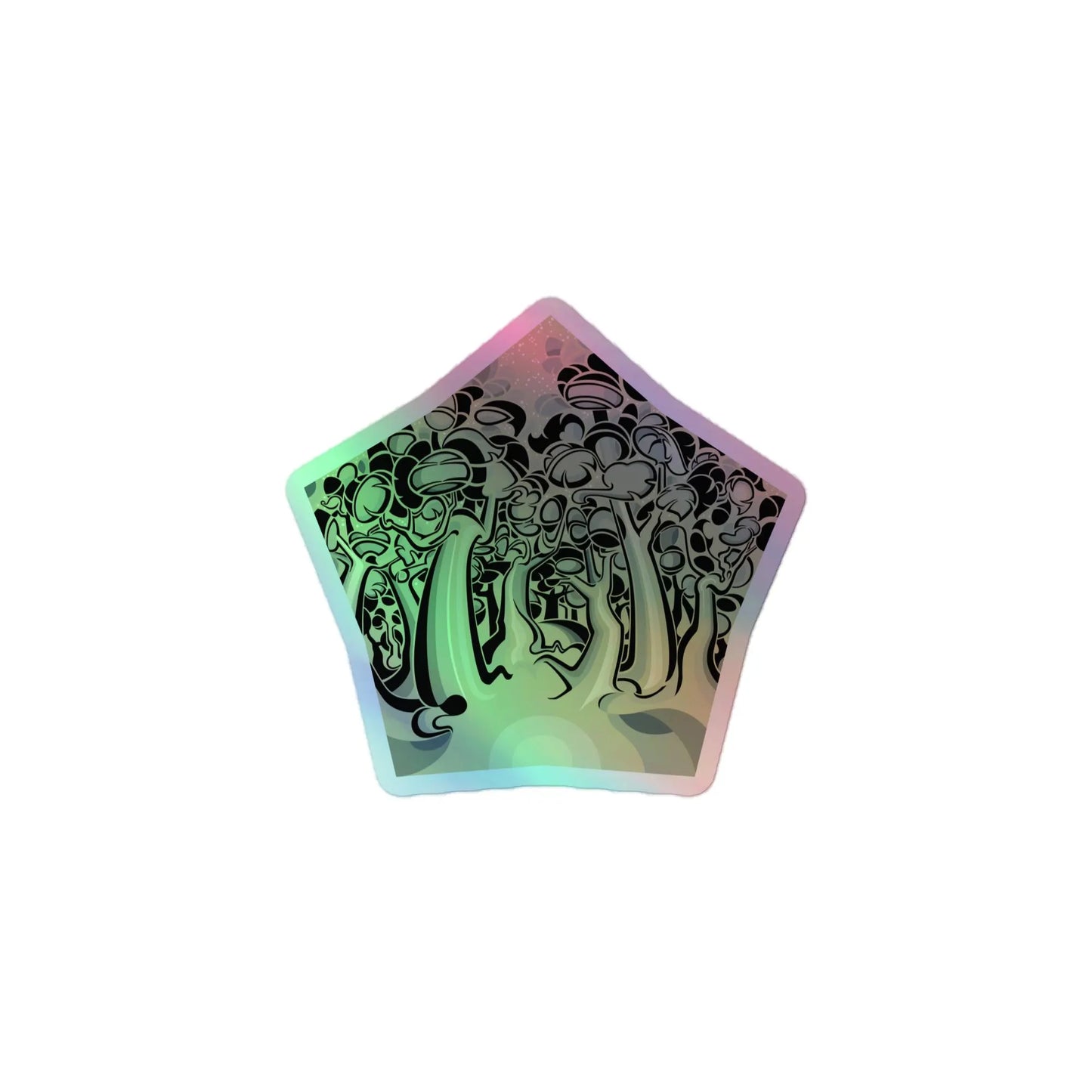 Tree Star- Holographic Vinyl Stickers