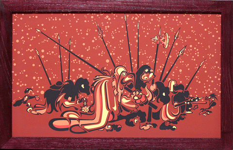 Red Bird March: Framed limited edition print