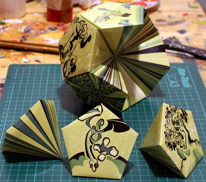 Sectioned Dodecahedron Fold Kit